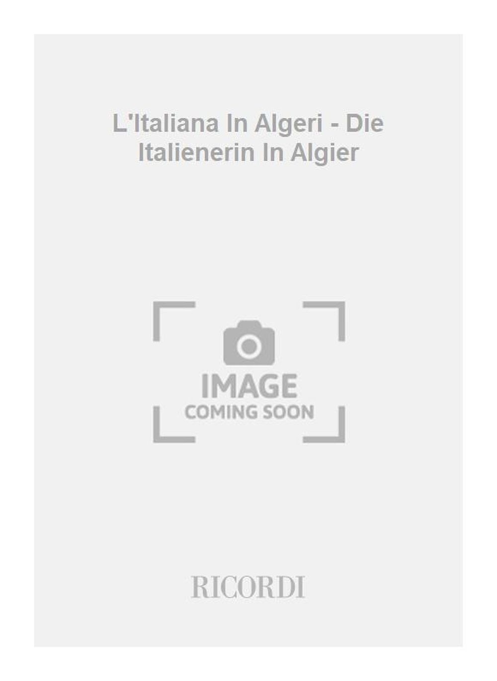 Vorderes Coverbild L'Italiana in Algeri - die Italienerin in Algier