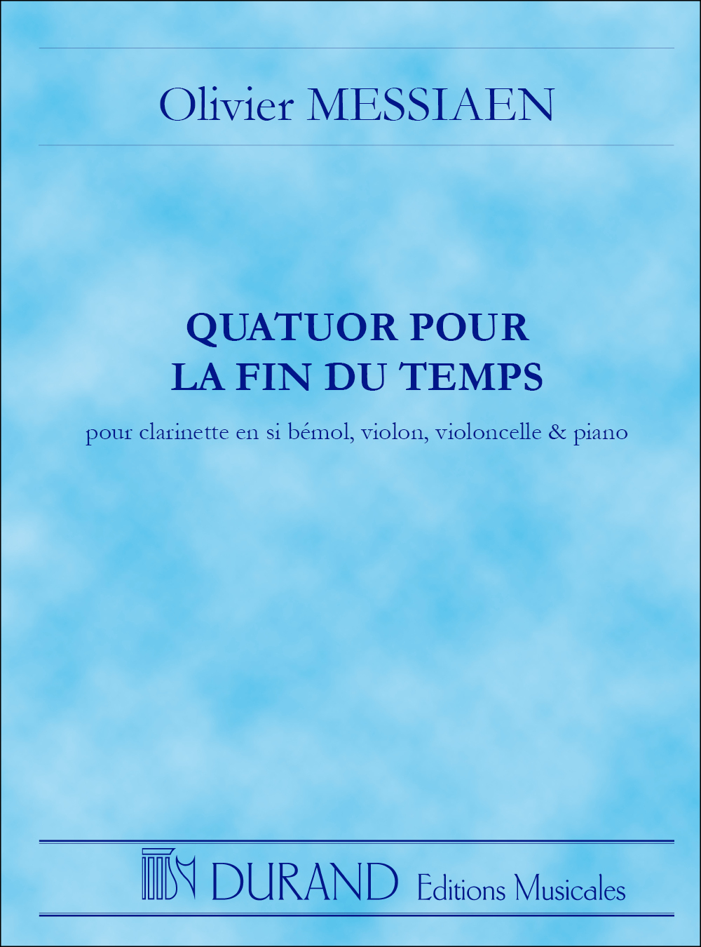 Vorderes Coverbild Quatuor pour la fin du temps