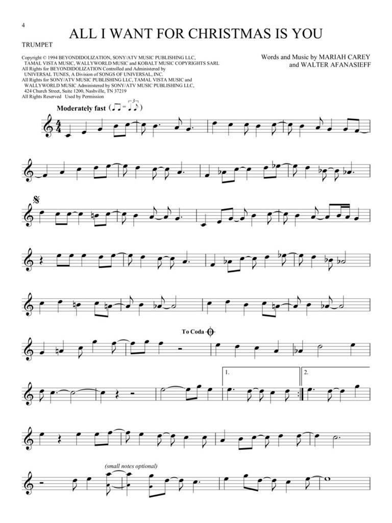 Anderes Coverbild 101 Christmas Songs for Trumpet