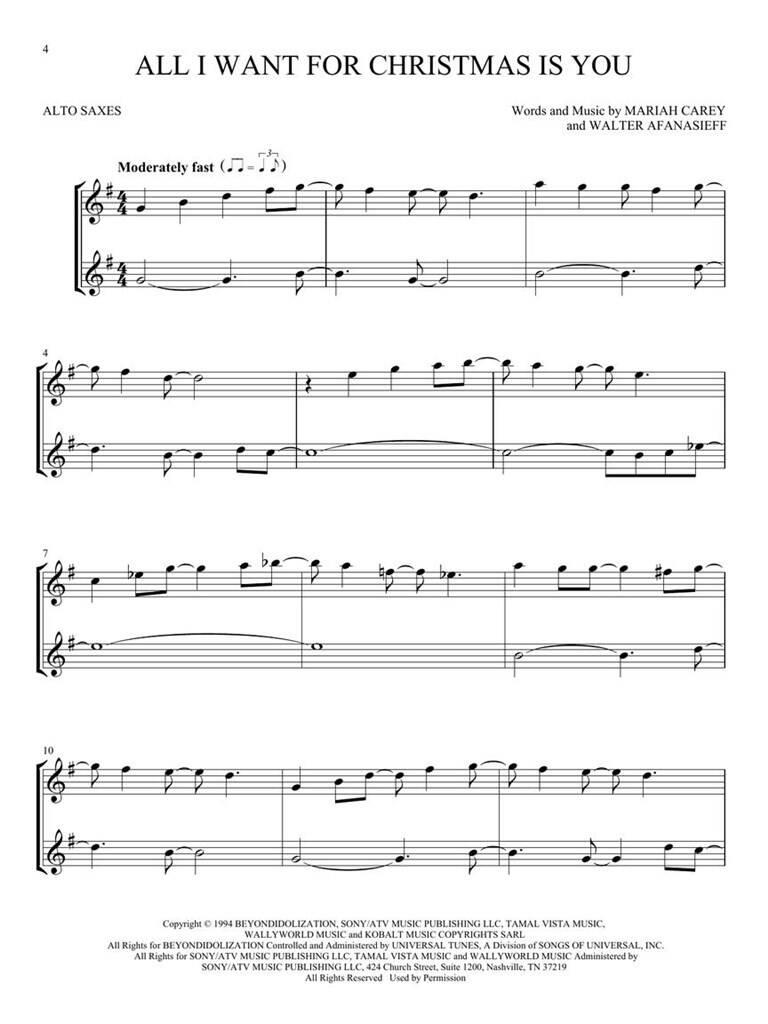 Anderes Coverbild Christmas Hits for Two Alto Saxes