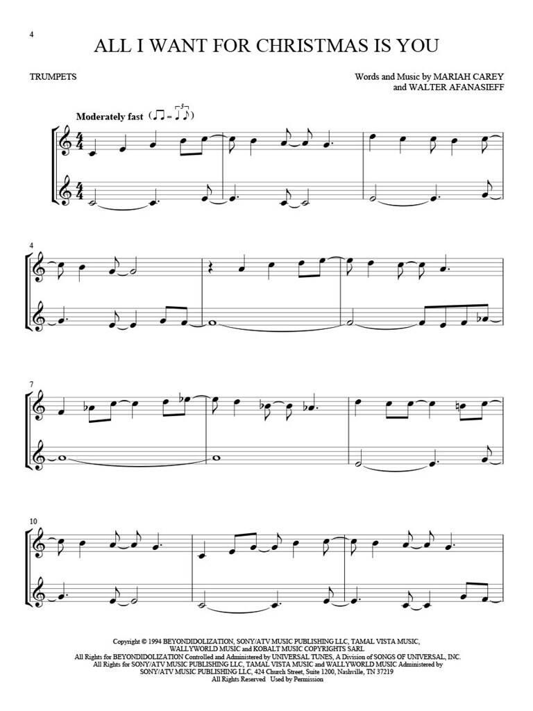 Anderes Coverbild Christmas Hits for Two Trumpets