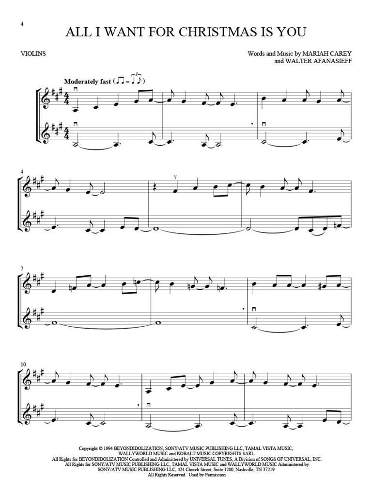 Anderes Coverbild Christmas Hits for Two Violins