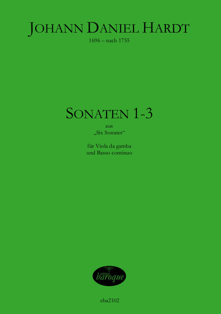 Vorderes Coverbild Sechs Sonaten für Viola da gamba & Basso continuo Band 1
