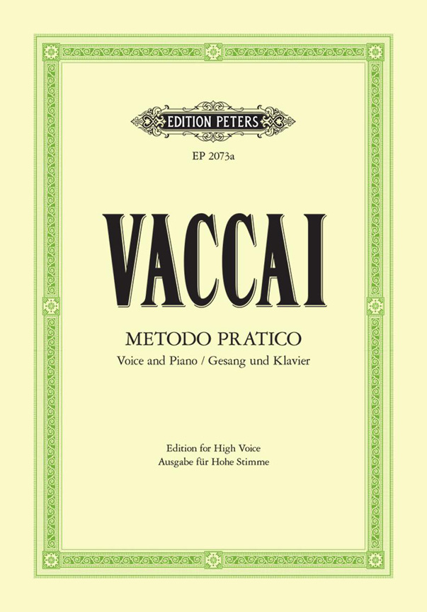 Vorderes Coverbild Metodo Pratico di Canto Italiano für Gesang und Klavier