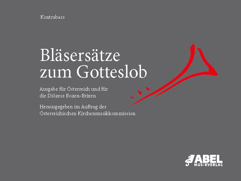 Vorderes Coverbild Bläsersätze zum Gotteslob - Kontrabass