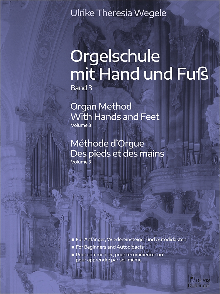 Vorderes Coverbild Orgelschule mit Hand und Fuß Band 3