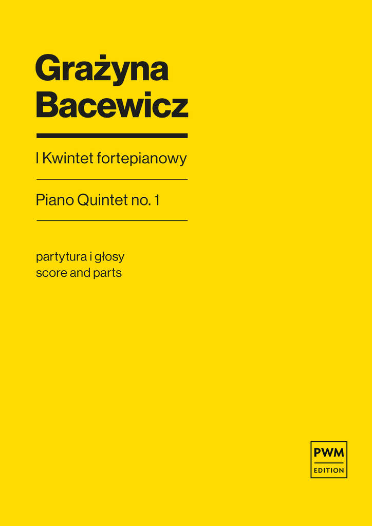 Vorderes Coverbild Klavierquintett Nr. 1