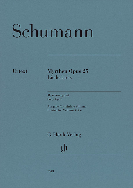 Vorderes Coverbild Myrthen op. 25