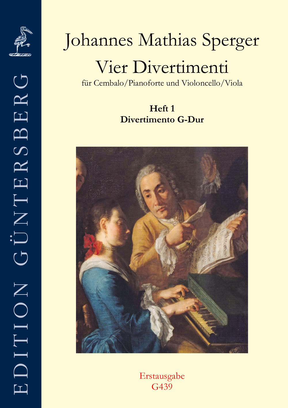 Vorderes Coverbild Divertimento G-Dur für Cembalo/Pianoforte und Violoncello/Viola MeiS C V/2
