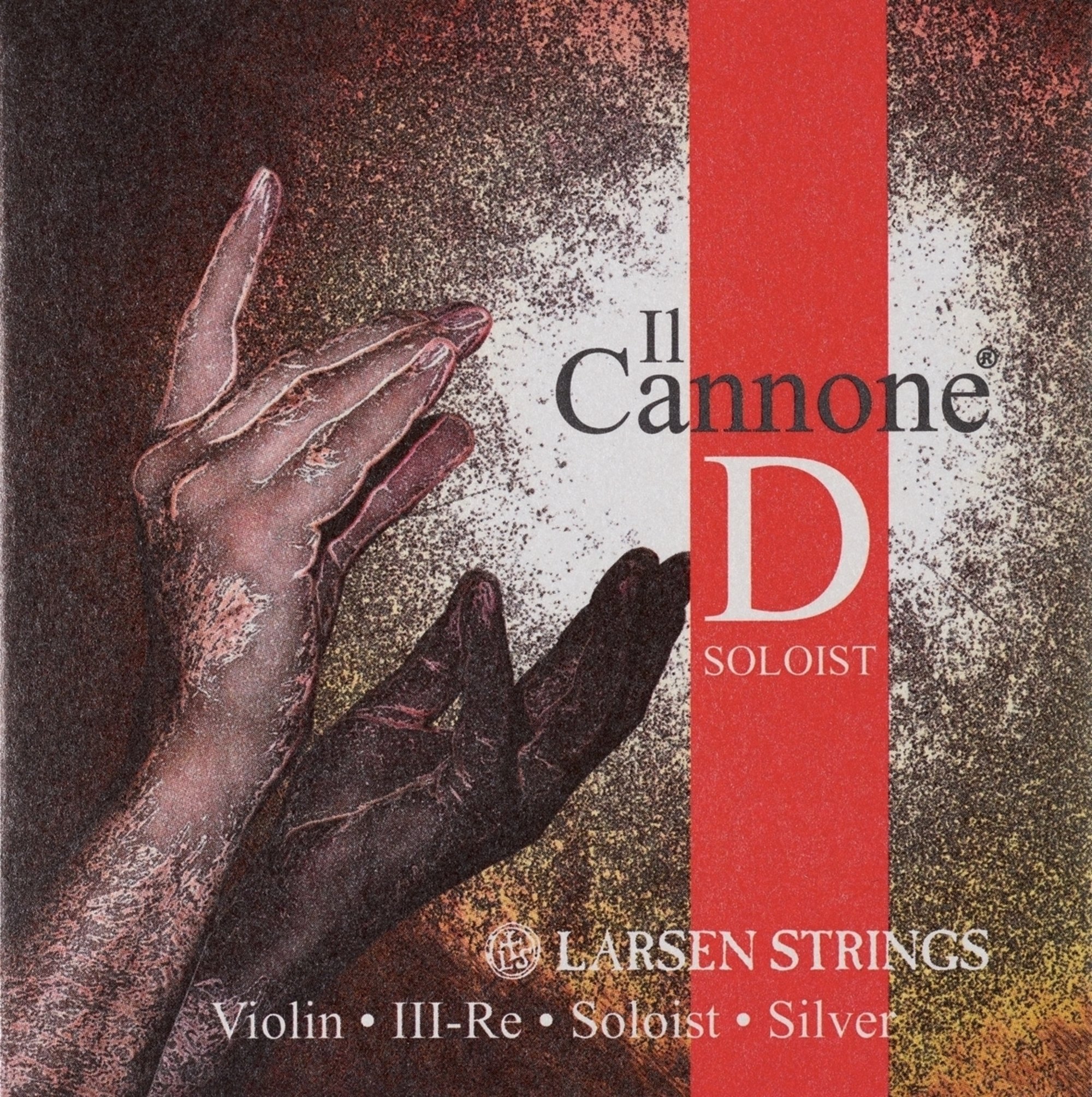 Vorderes Coverbild Larsen Il Cannone Soloist Violine D, Synthetik/Silber
