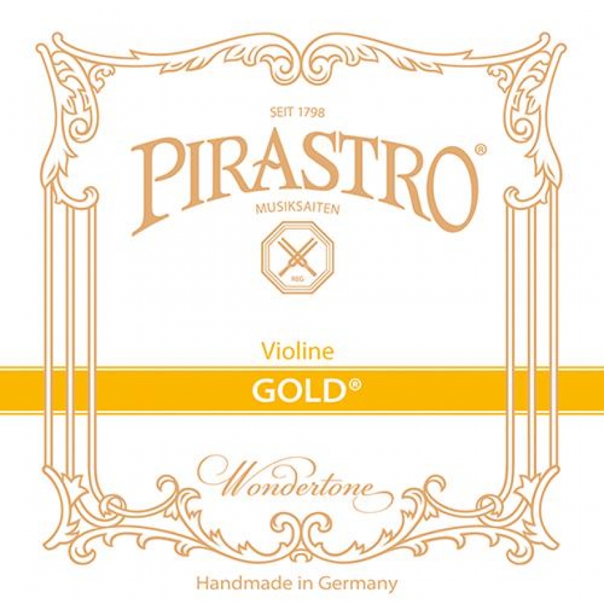 Vorderes Coverbild Pirastro Gold Violine SATZ, E-Kugel