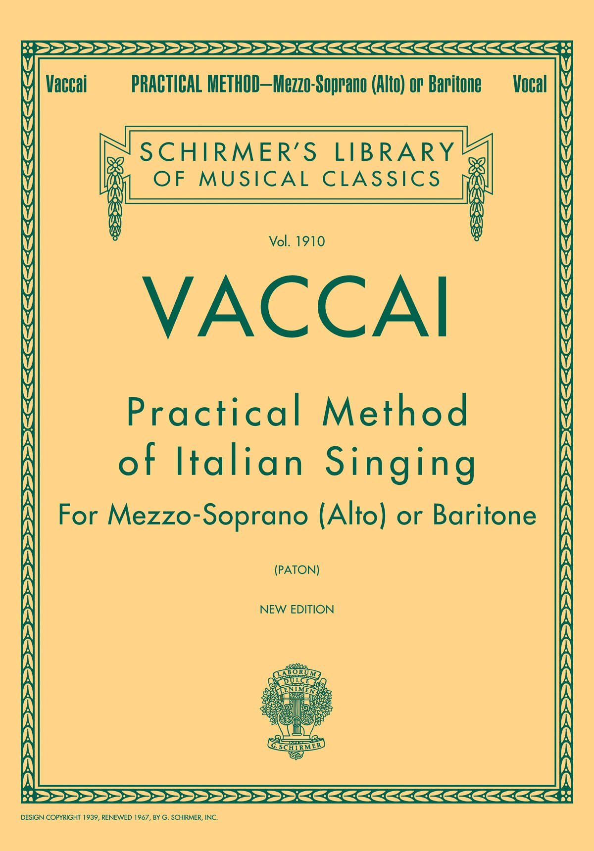 Vorderes Coverbild Practical Method of Italian Singing