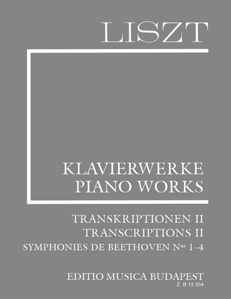 Vorderes Coverbild Transkriptionen II (Symphonies de Beethoven Nos. 1-4)
