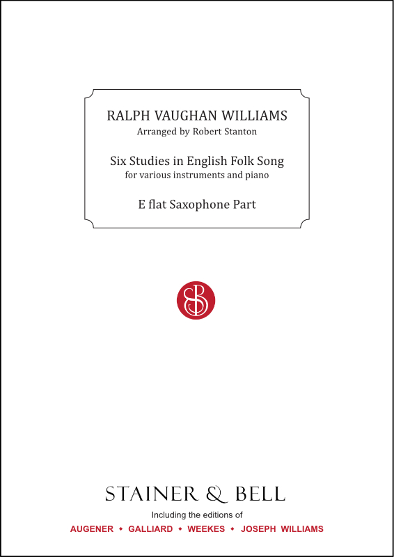 Vorderes Coverbild Six Studies in English Folk Song.