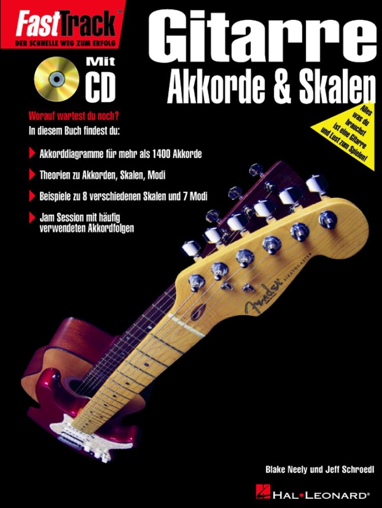Vorderes Coverbild FastTrack - Gitarre - Akkorde & Skalen (D)