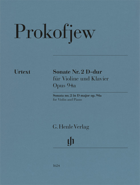 Vorderes Coverbild Violinsonate Nr. 2 op. 94a