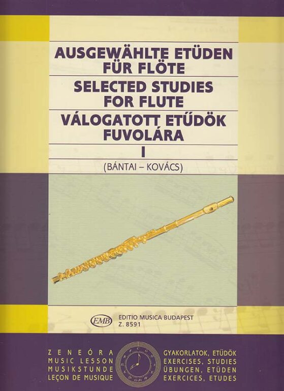 Vorderes Coverbild Ausgewählte Etüden für Flöte 1