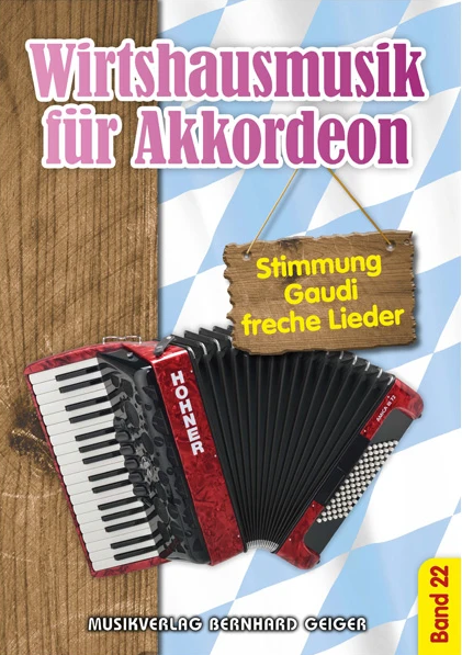Vorderes Coverbild Wirtshausmusik für Akkordeon - Band 22