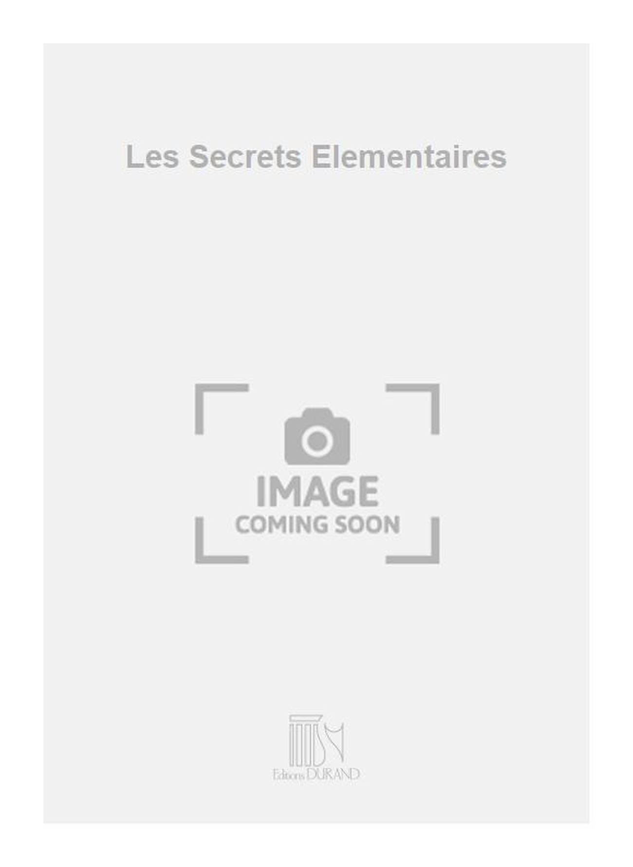 Vorderes Coverbild Les Secrets Elementaires