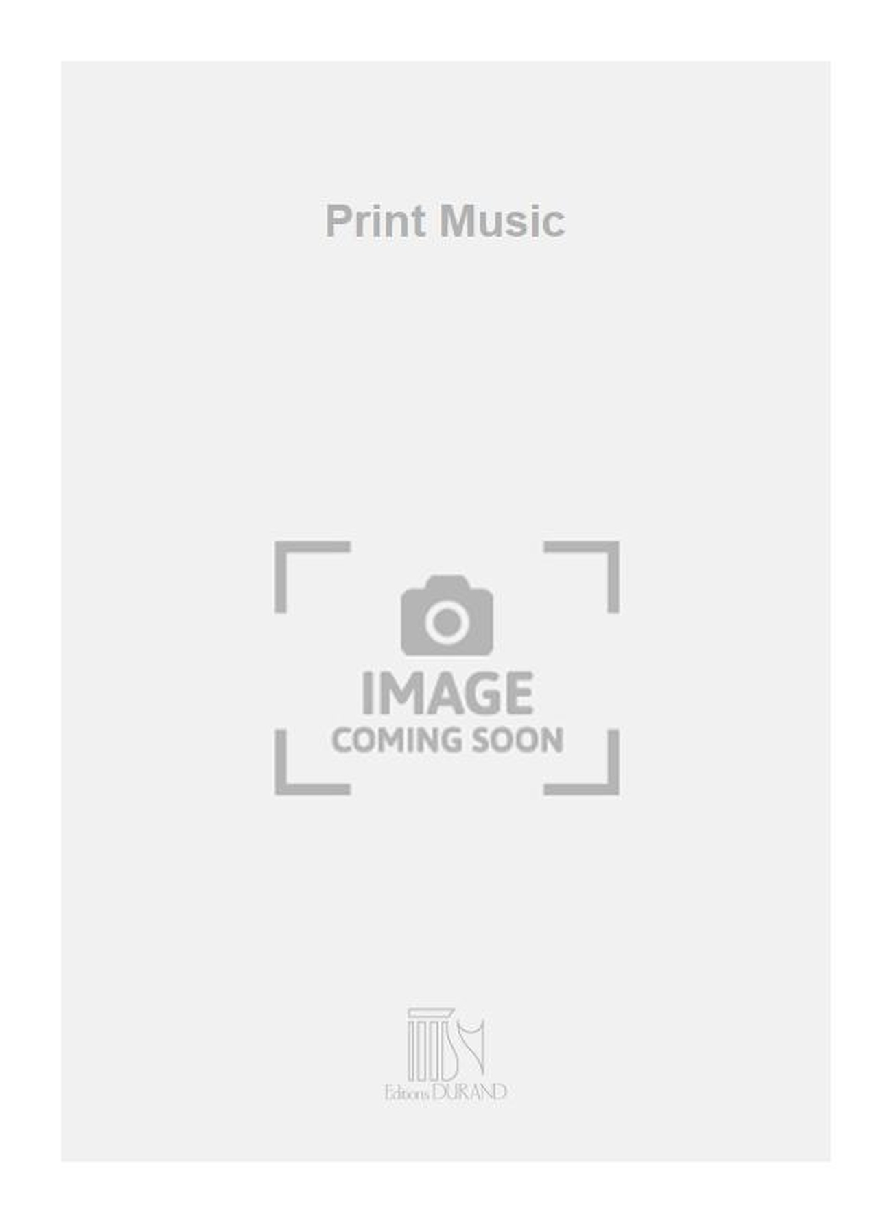 Vorderes Coverbild Print Music pour piano