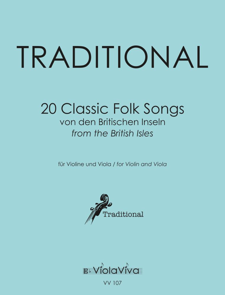 Anderes Coverbild 20 Classic Folk Songs, für Violine und Bratsche