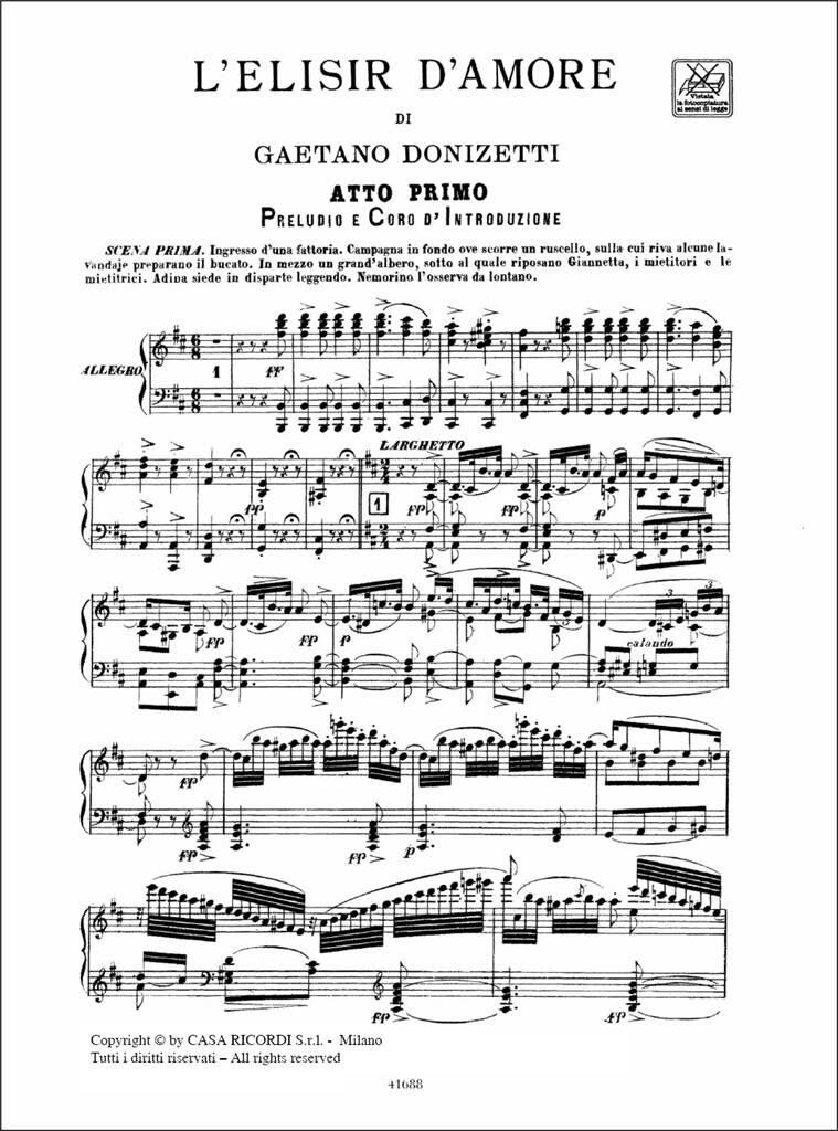 Anderes Coverbild L'elisir d'amore
