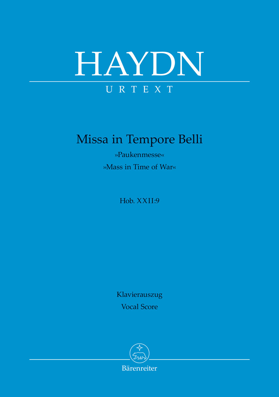 Vorderes Coverbild Missa in Tempore Belli Hob. XXII:9 "Paukenmesse"