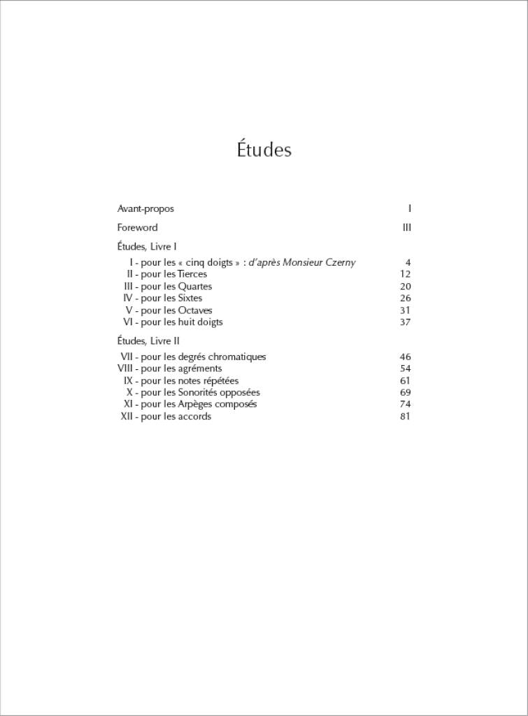 Anderes Coverbild Etudes 