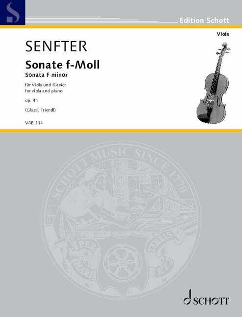 Vorderes Coverbild Sonate f-Moll op. 41