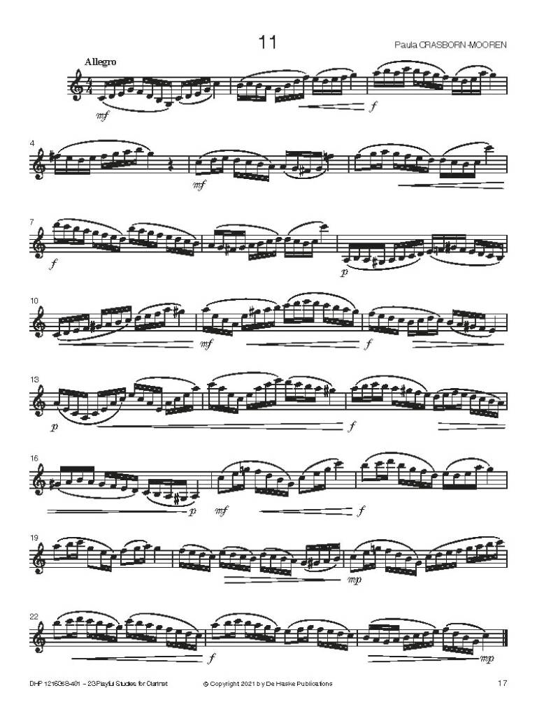 Anderes Coverbild 23 Playful Studies for Clarinet