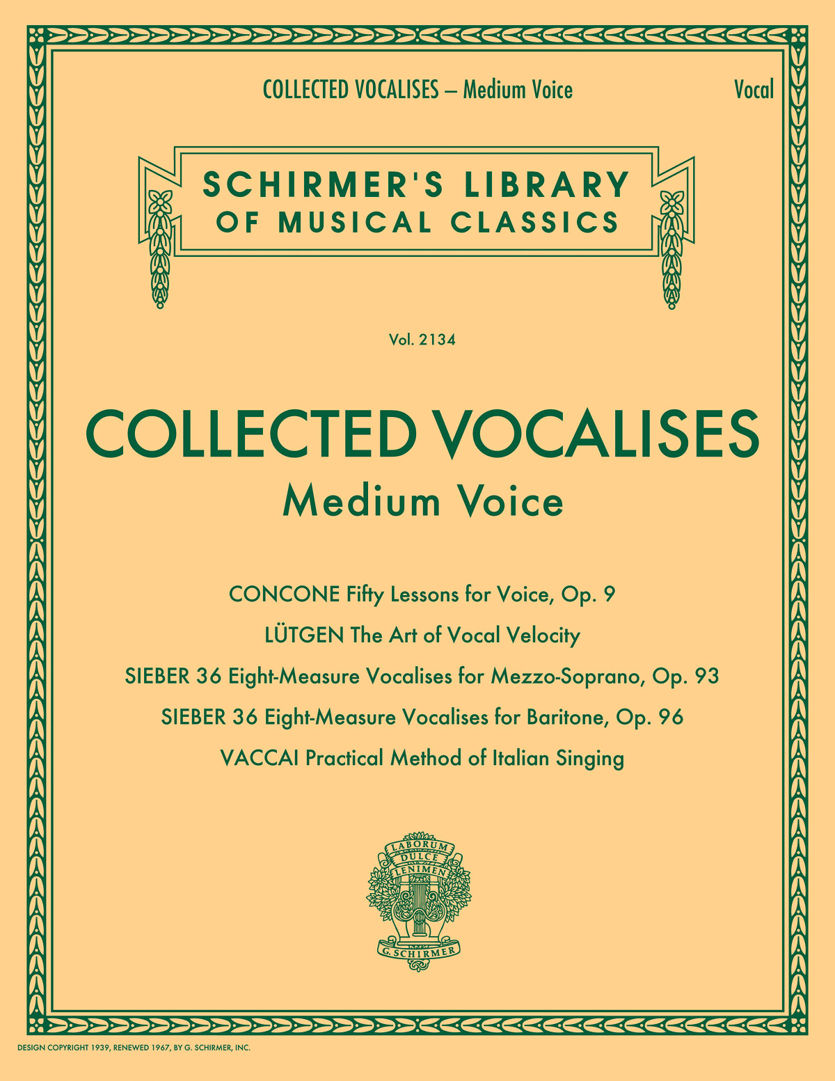 Anderes Coverbild Collected Vocalises - Mittlere Stimme