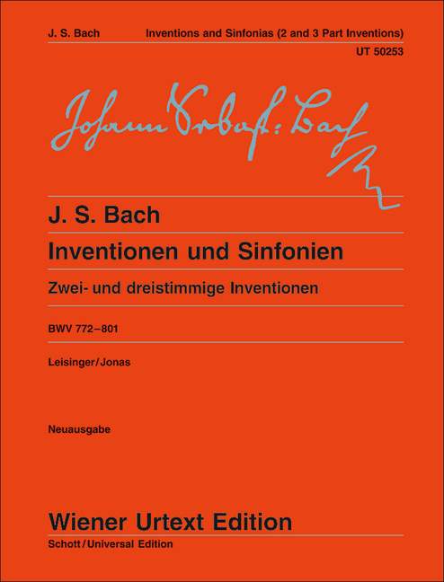 Vorderes Coverbild Inventionen und Sinfonien BWV 772 - 801