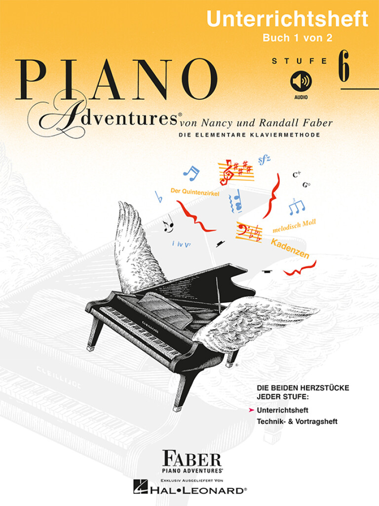 Vorderes Coverbild Piano Adventures Stufe 6 - Unterrichtsheft