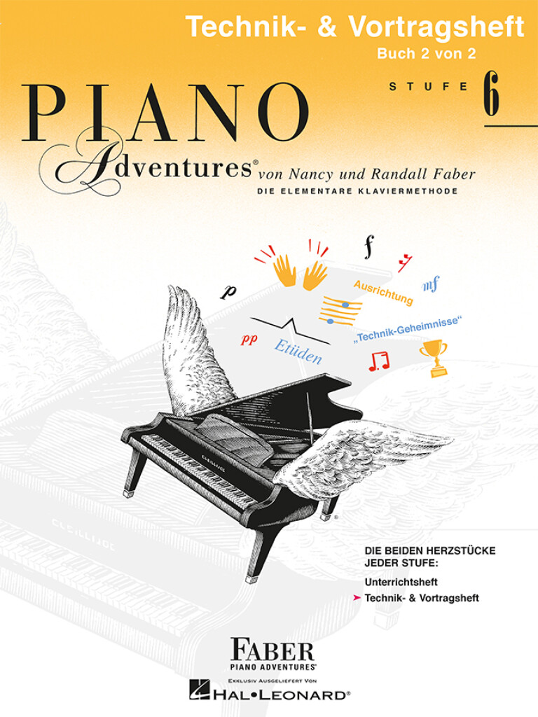 Vorderes Coverbild Piano Adventures Stufe 6 - Technik- & Vortragsheft