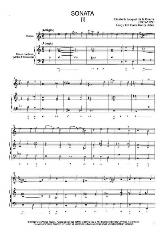 Anderes Coverbild Sonates pour le Viollon et pour le clavecin Vol. 1