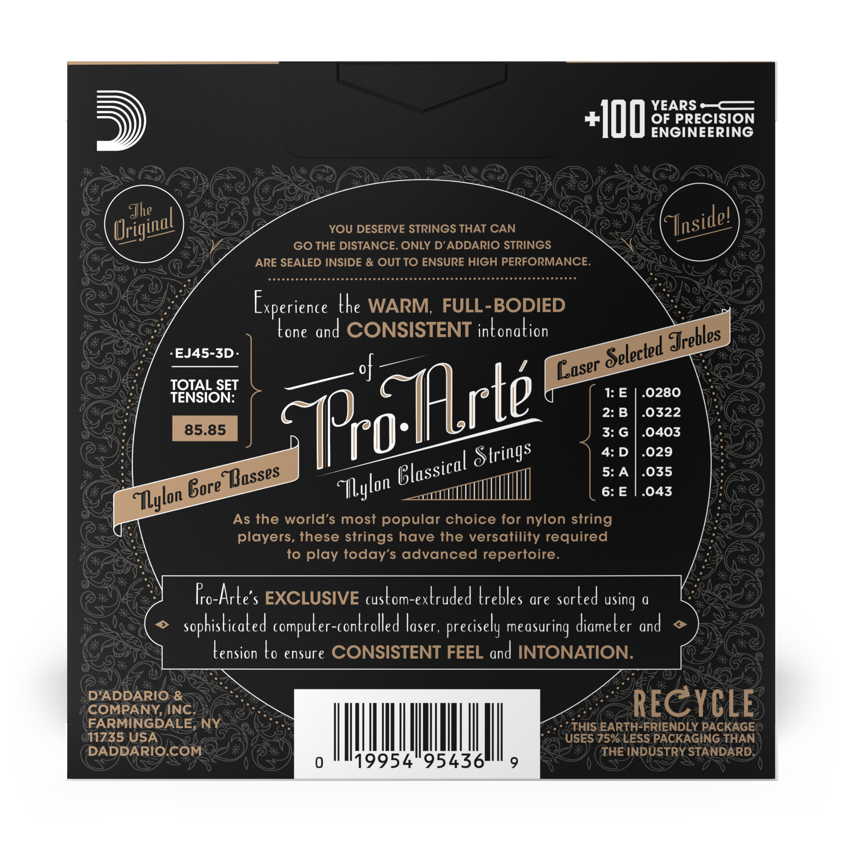Anderes Coverbild EJ45 Pro-Arté Nylon, Normal Tension 3er Set