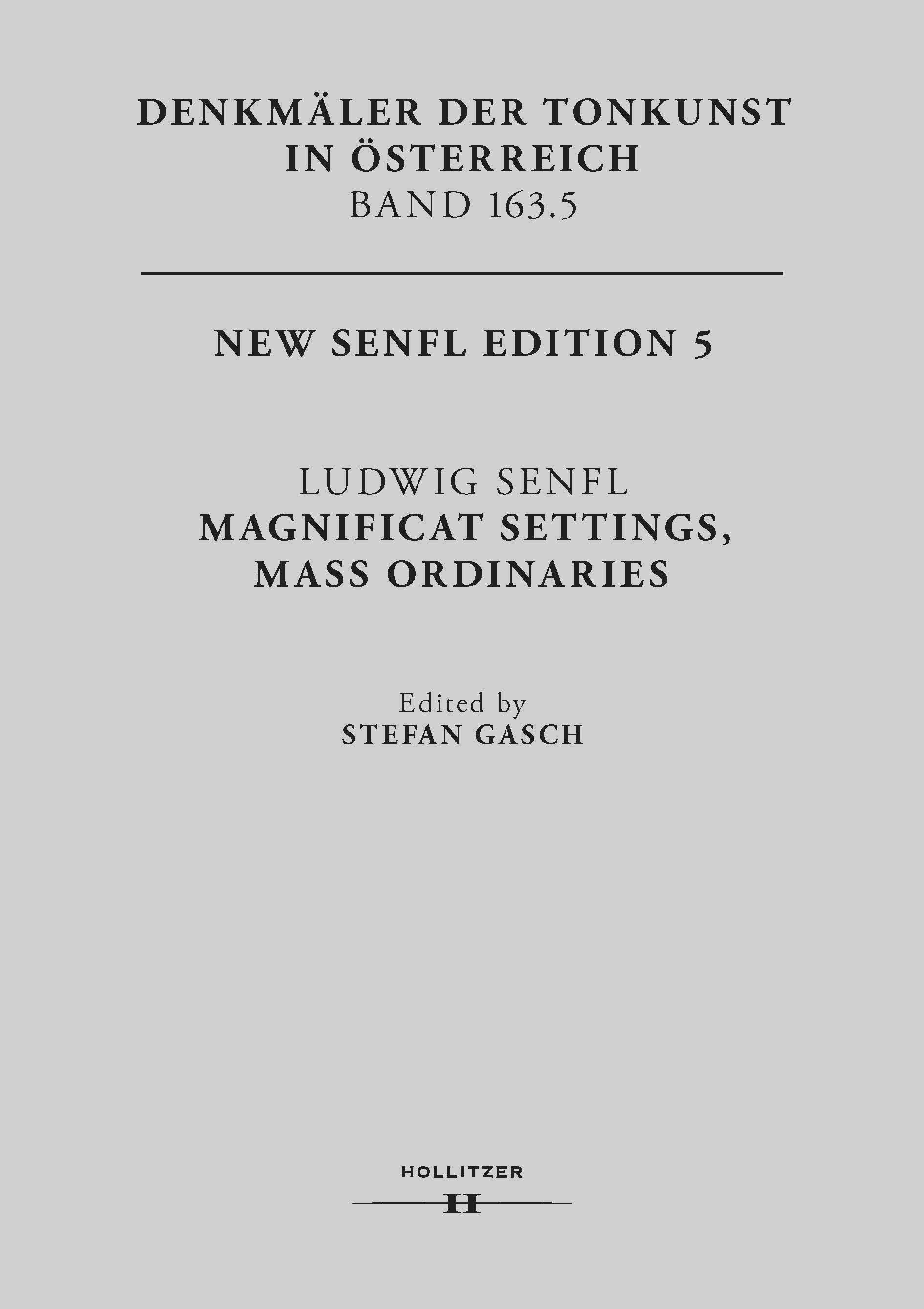 Vorderes Coverbild Ludwig Senfl: Magnificat Settings, Mass Ordinaries