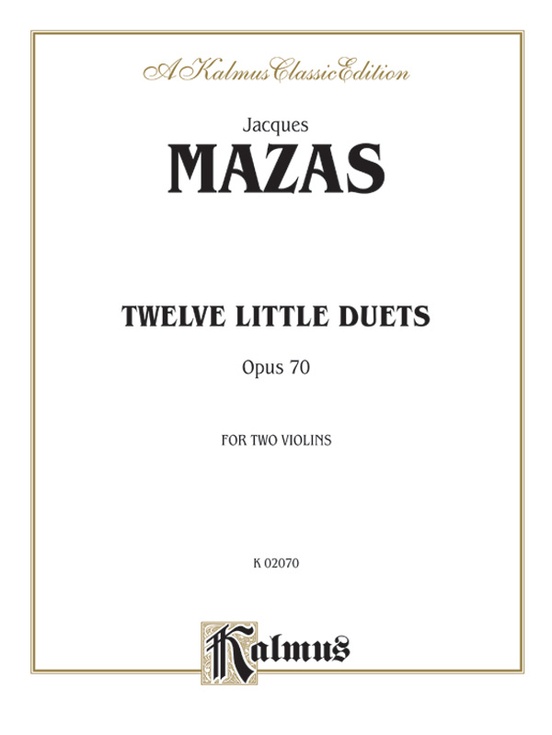 Vorderes Coverbild 12 little Duets op. 70