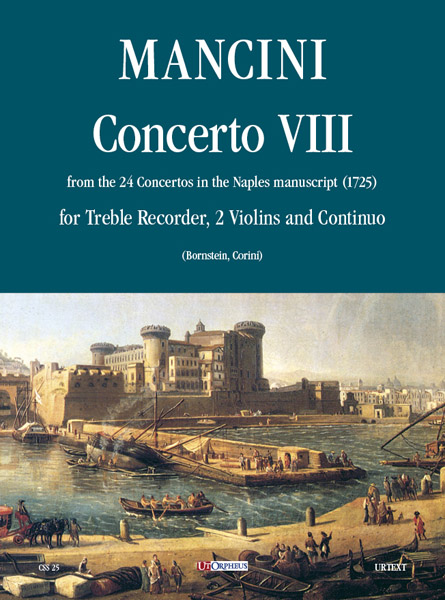 Vorderes Coverbild Concerto VIII dai 24 Concerti del manoscritto di Napoli (1725) per Flauto, 2 Violini e Basso Continuo
