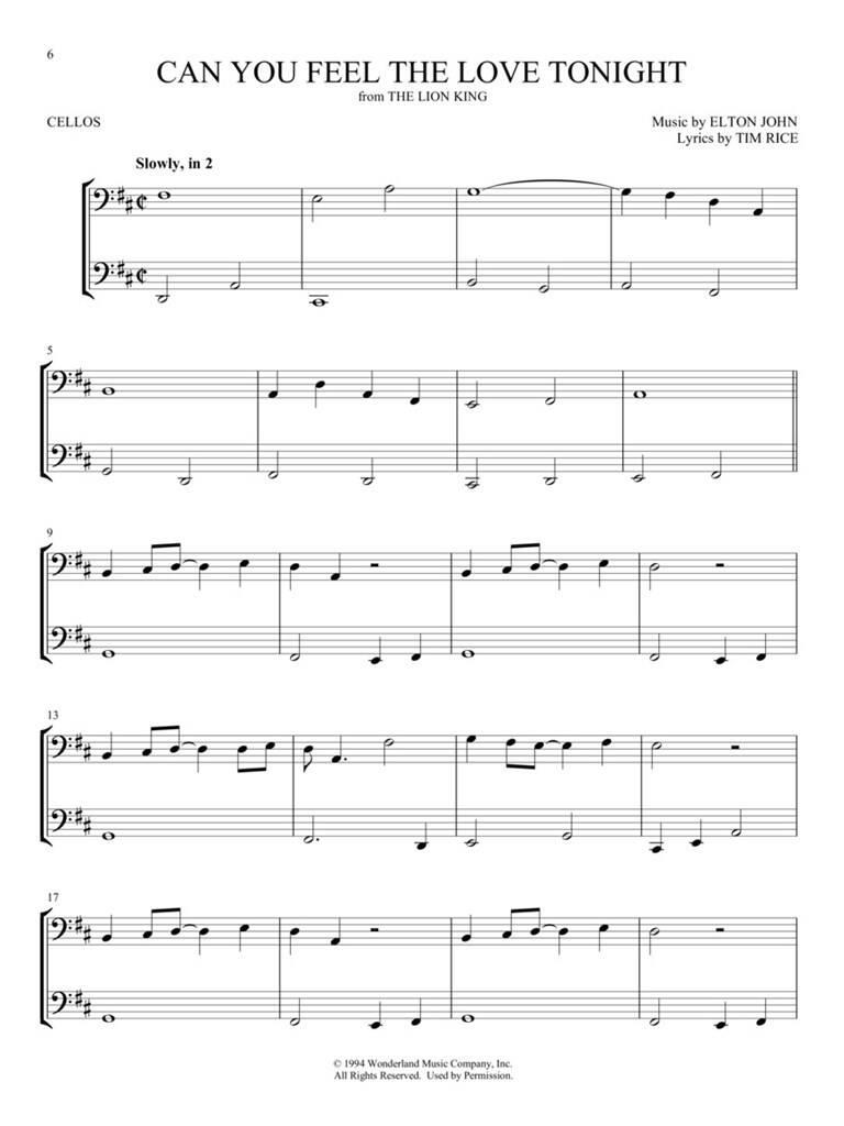 Anderes Coverbild Disney Songs for Two Cellos