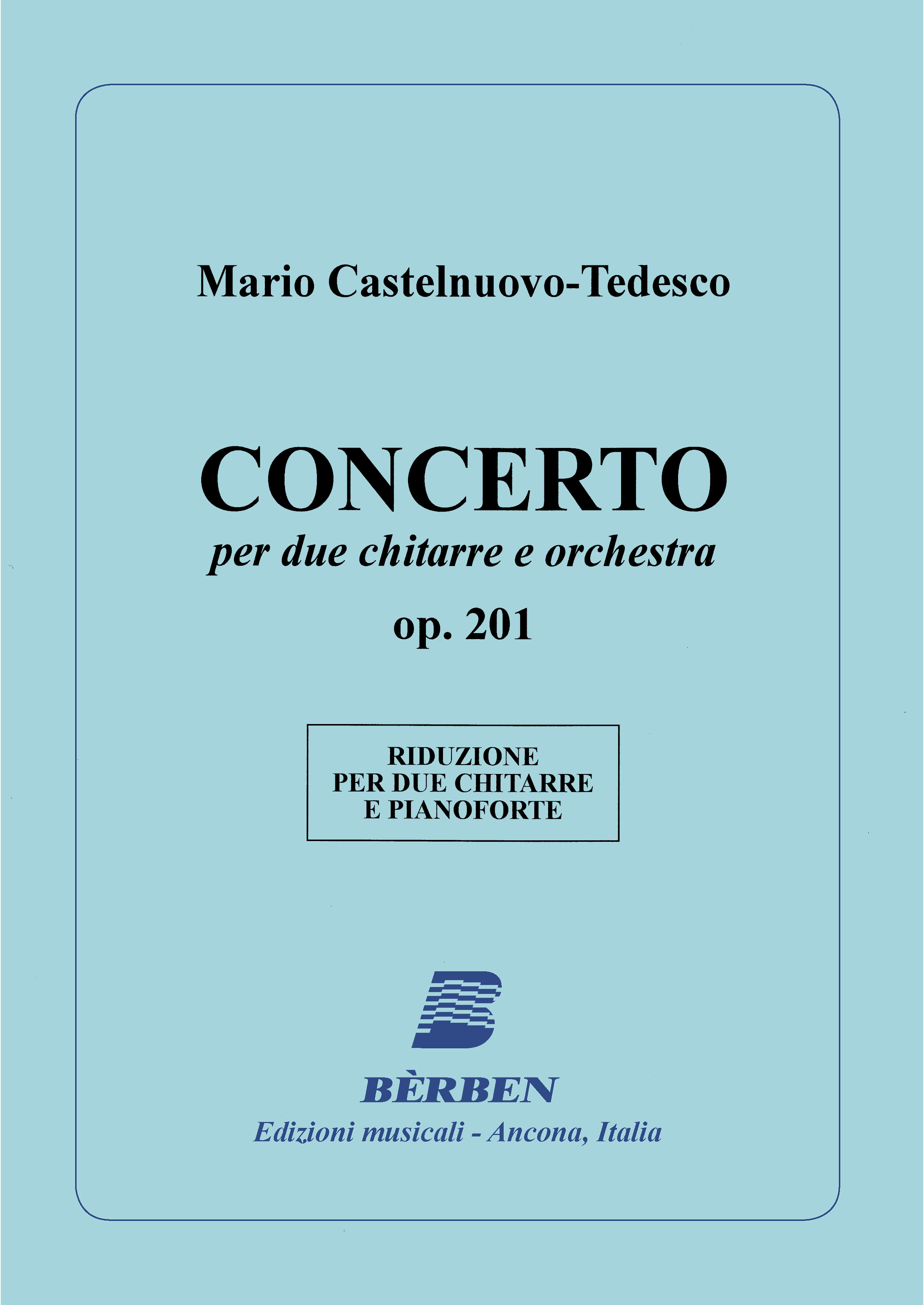 Vorderes Coverbild Concerto per due chitarre e orchestra op. 201