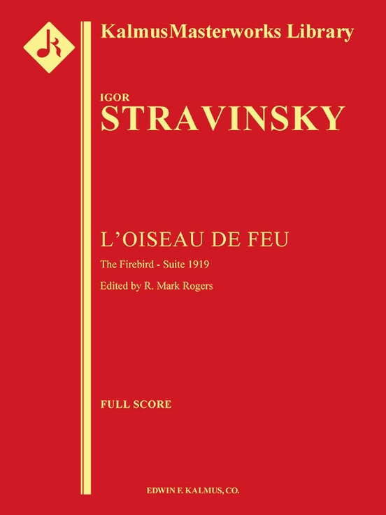 Vorderes Coverbild Der Feuervogel Suite für Orchester (1919) (L'Oiseau de feu / The Firebird)