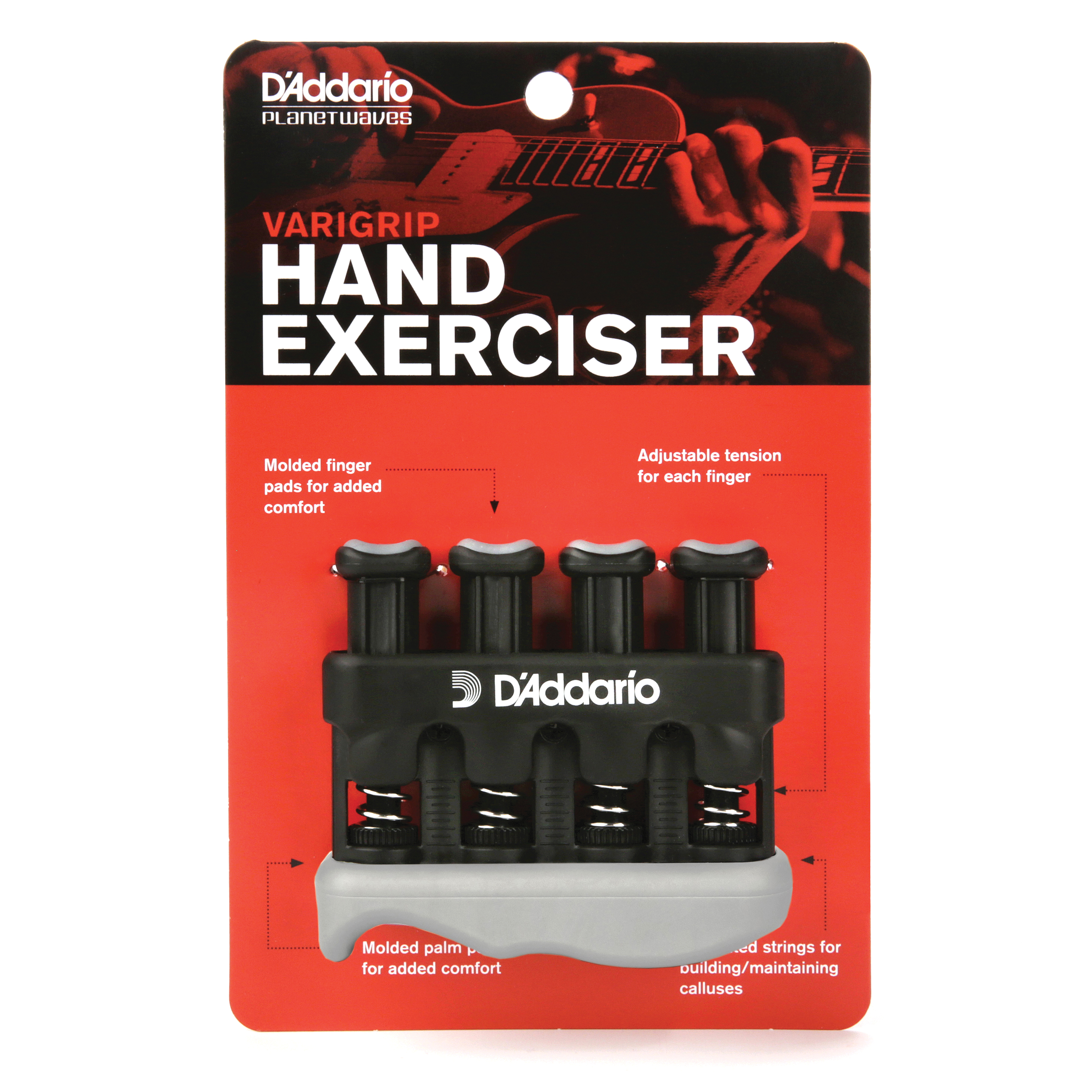 Vorderes Coverbild D'Addario Varigrip verstellbarer Hand-Trainer