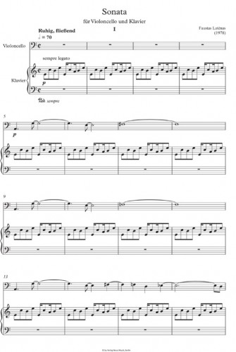Anderes Coverbild Sonata für Cello und Klavier