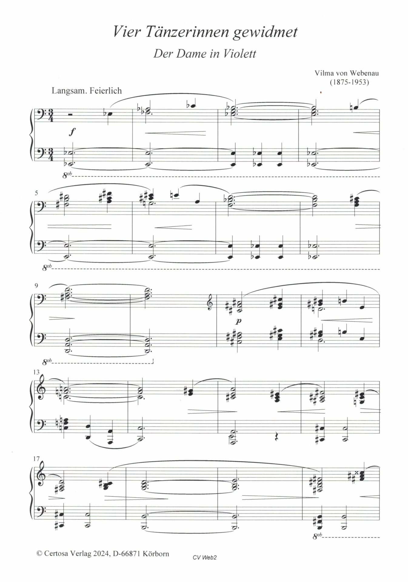 Vorderes Coverbild Vier Tänzerinnen gewidmet