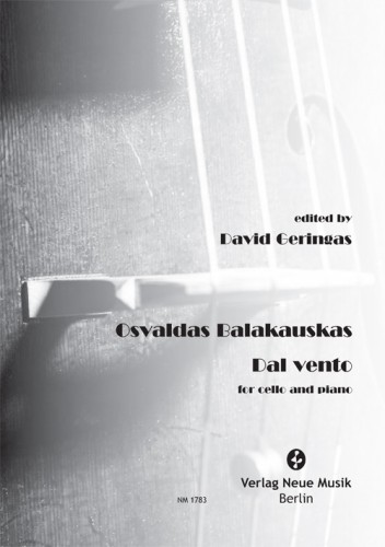 Vorderes Coverbild Dal Vento für Cello und Klavier