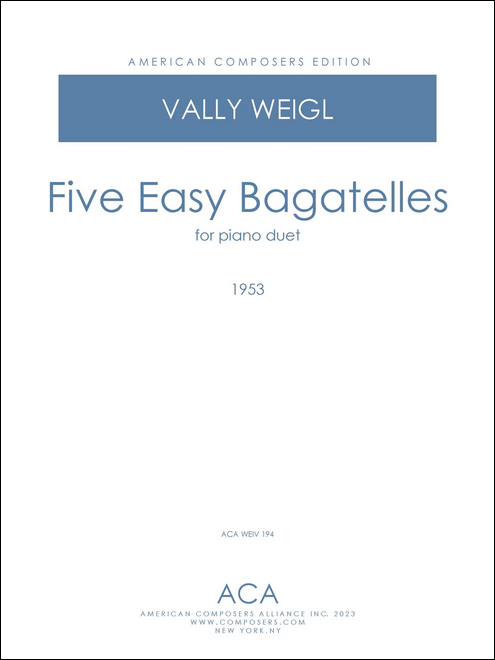 Vorderes Coverbild Five Easy Bagatelles
