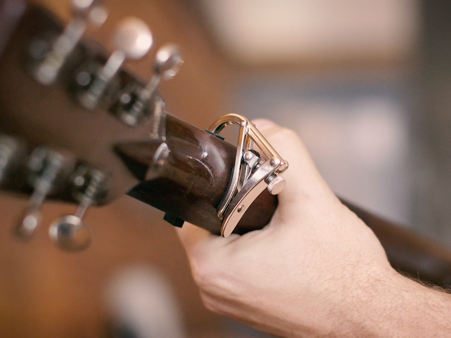 Anderes Coverbild Standard Capo C1 für Western Gitarre, "Nickel"