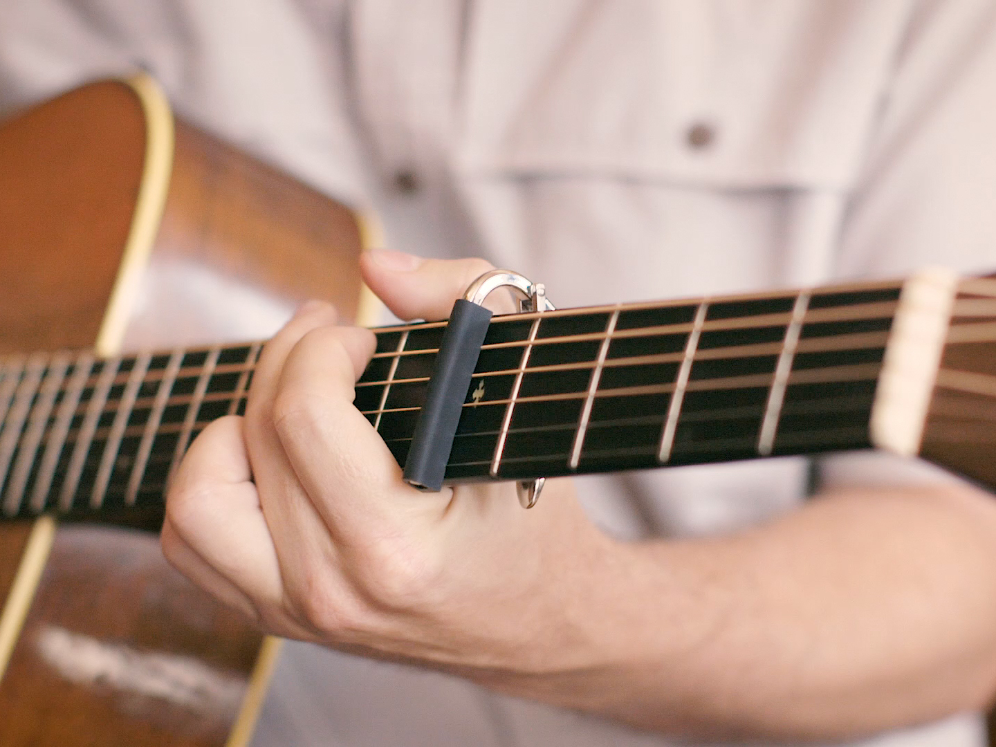 Anderes Coverbild Standard Capo C1 für Western Gitarre, "Nickel"