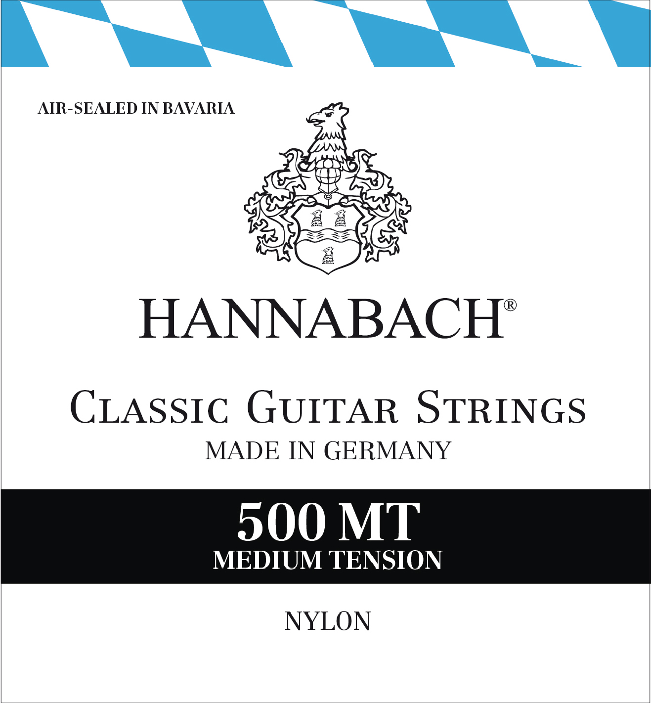 Vorderes Coverbild Hannabach Klassikgitarre-Saiten Serie 500 Medium Tension